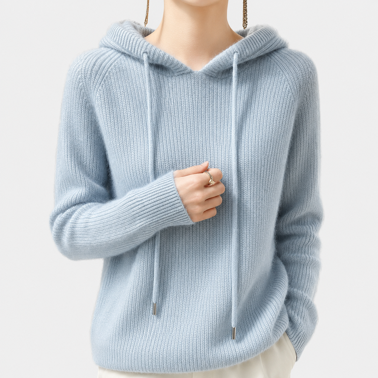 Celeste Cashmere Cloud Hoodie
