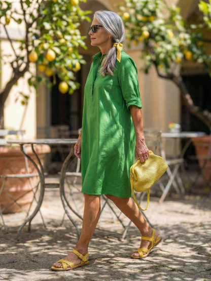 Women's Casual Dress with Collared Neckline for Everyday