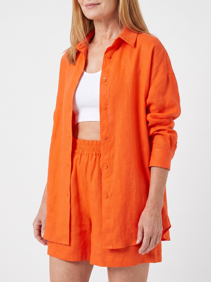 Women's Cropped Camisole And Wide Leg Pants Set with Shirt