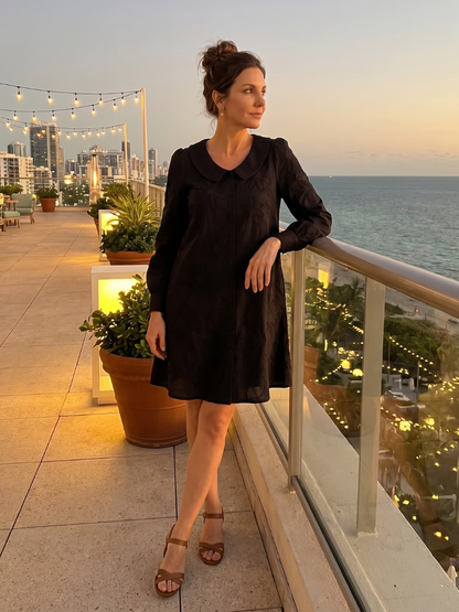Women's Knee Length Dress with Button Front for Everyday