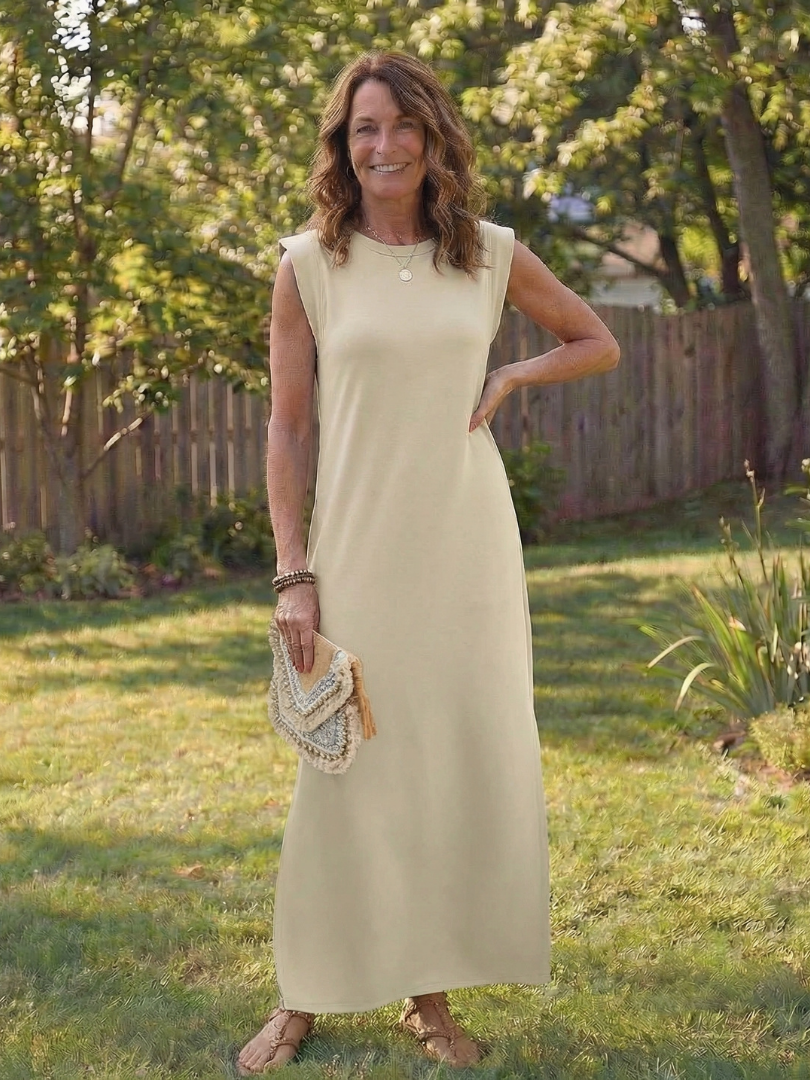 Women's Midi Dress with Pockets for Everyday Wear