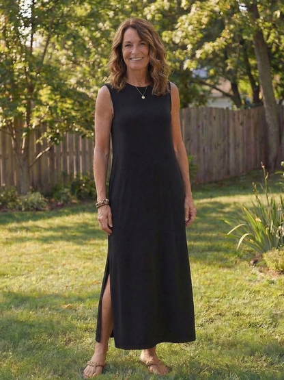 Women's Midi Dress with Pockets for Everyday Wear