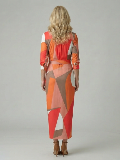 Women's Midi Dress with Smooth Form for Workwear &amp; Daywear