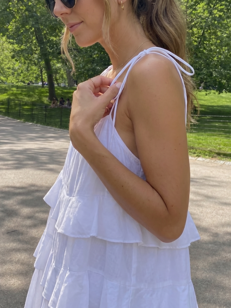 Women's Mini Dress with Tiered Ruffles for Warm Days