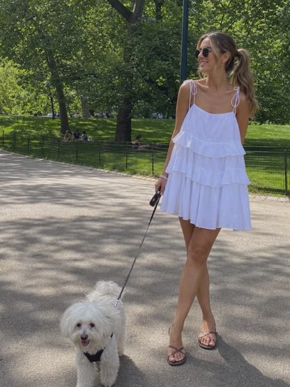 Women's Mini Dress with Tiered Ruffles for Warm Days