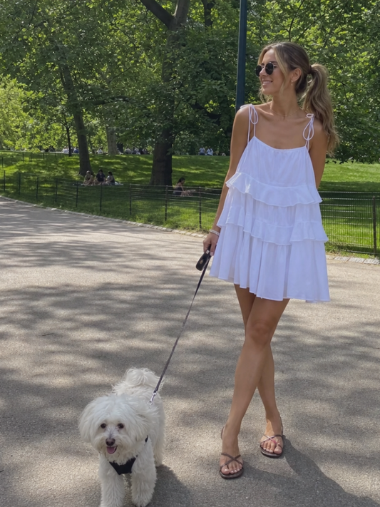 Women's Mini Dress with Tiered Ruffles for Warm Days