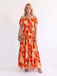 Orange Floral