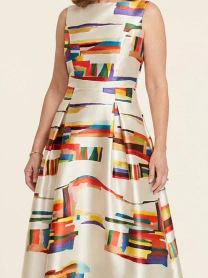 Women's Pleated Maxi Dress for Formal Event