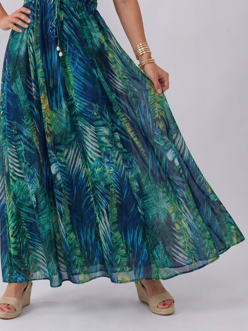 Women's Sleeveless Empire Waist Midi Dress for Holidays